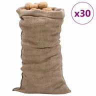 Plecaki - vidaXL Worki jutowe, 30 szt., 65x135 cm, 100% juta, 220 g/m² - miniaturka - grafika 1