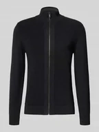 Swetry męskie - Kurtka z dzianiny ze stójką - miniaturka - grafika 1