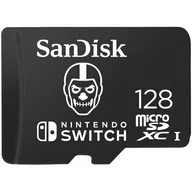 Karty pamięci - Karta pamięci SANDISK microSDXC 128GB Fortnite Skull Trooper - miniaturka - grafika 1