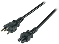 Kable komputerowe i do monitorów - EFB Netzkabel Schweiz Typ 12 - C5 180°,sw,1.8m,3x0.75mm - miniaturka - grafika 1
