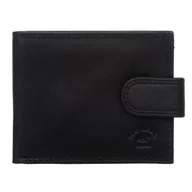 Portfele - Mały Portfel Męski RFiD Skórzany Natural Brand Czarny - miniaturka - grafika 1