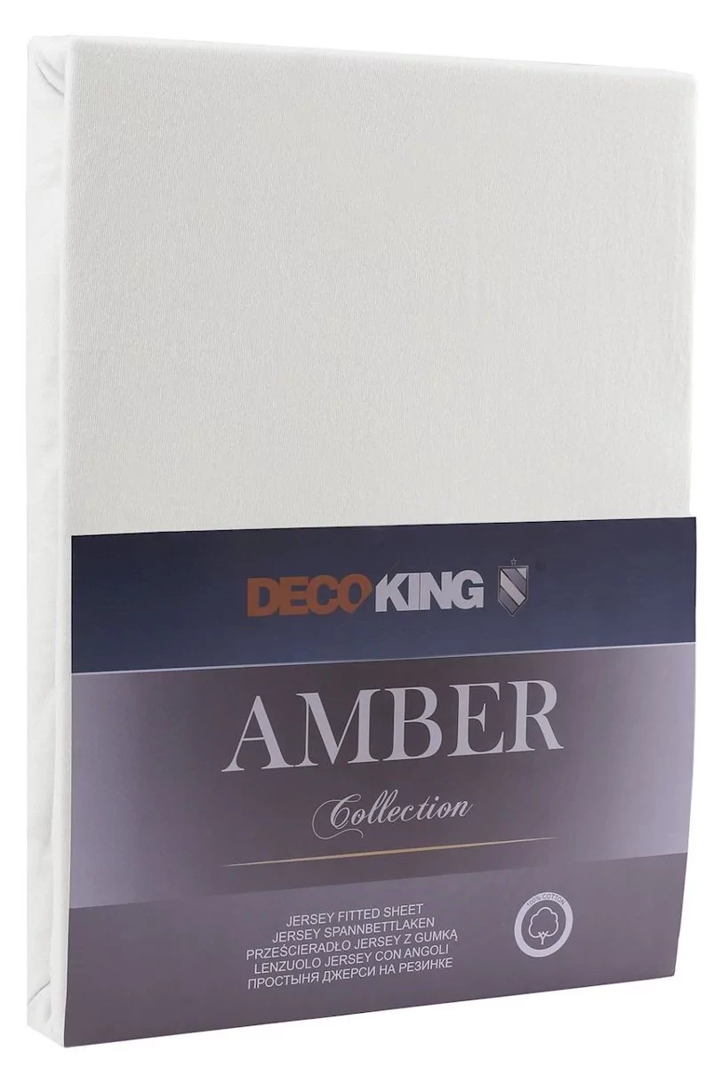 DecoKing Jersey/AMBER/PEARLOYSTER/160-180x200+30