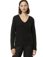 Swetry damskie - Marc O'Polo Sweter 308 6059 60097 Czarny Regular Fit - miniaturka - grafika 1