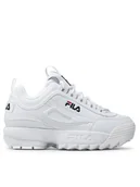 Buty dla dziewczynek - Fila Sneakersy Disruptor Kids 1010567.1FG Biały - miniaturka - grafika 1