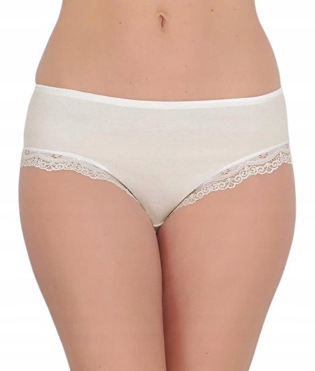 LINDA MAJTKI BIKINI ECRU KORONKA 3 SZT. 3XL