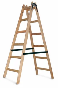 AWTools AW23037 drabina drewniana 2x6 stopni 150 kg - Drabiny - miniaturka - grafika 1