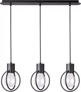 Sigma Lampa wisząca AURA KOŁO industrialna czarna 31090 - Lampy sufitowe - miniaturka - grafika 1