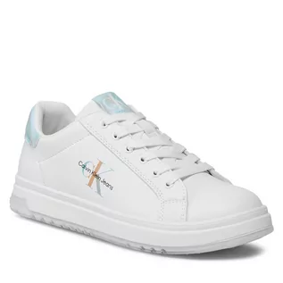 Buty dla dziewczynek - Sneakersy Calvin Klein Jeans V3A9-80787-1355 S White/Multicolor X256 - grafika 1