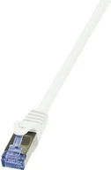 Kable miedziane - LogiLink Patchcord CQ4031S Cat.6A/7 600 MHz S/FTP PIMF 1,00m biały CQ4031S - miniaturka - grafika 1