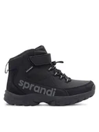 Buty dla chłopców - Sprandi Trzewiki WINTER WAVE CP86-25067 Czarny - miniaturka - grafika 1