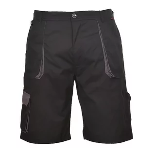 Spodenki męskie - Portwest portwest Workwear portwest texo Contrast Shorts  tx14  EU/UK -  M czarny TX14BKRM - grafika 1