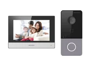 Wideodomofony - Hikvision DS-KIS603-P(C) wideodomofon 2 MP 17,8 cm (7") Czarny, Szary, Srebrny - miniaturka - grafika 1