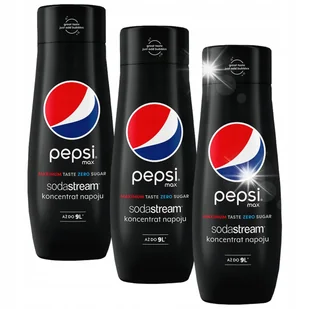 Syropy SodaStream koncentrat Pepsi Max 440ml 3 szt - Syropy i koncentraty owocowe - miniaturka - grafika 1