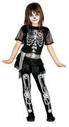 Stroje karnawałowe - Guirca królik szkielet dziewcząt kostium na Halloween szkielet kostium na Halloween kostium dziecięcy rozm. 110  146, 140/146 - miniaturka - grafika 1
