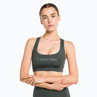 Bielizna sportowa damska - Biustonosz fitness Calvin Klein Medium Support urban chic - miniaturka - grafika 1