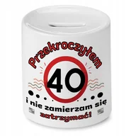 Skarbonki - Skarbonka na Urodziny 40 40te 40-te na Prezent z Nadrukiem ze Zdjęciem - miniaturka - grafika 1