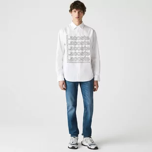 Lacoste Męskie Elastyczne Jeansy Slim Fit Z 5 Pięcioma Kieszeniami - Spodnie męskie - miniaturka - grafika 1