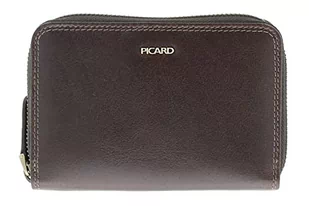Picard Męski portfel Eternity1 z zamkiem błyskawicznym ze skóry bawolej z ochroną RFID w kolorze brązowym kawowym, 52983Z0055, kawowy, 14,50x10x2, Portmonetka - Portfele - miniaturka - grafika 1