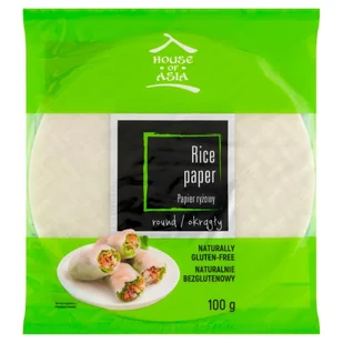 House of Asia HA PAPIER RYŻOWY HOUSE OF ASIA 100G OKRĄGŁY - Płatki śniadaniowe i musli - miniaturka - grafika 1