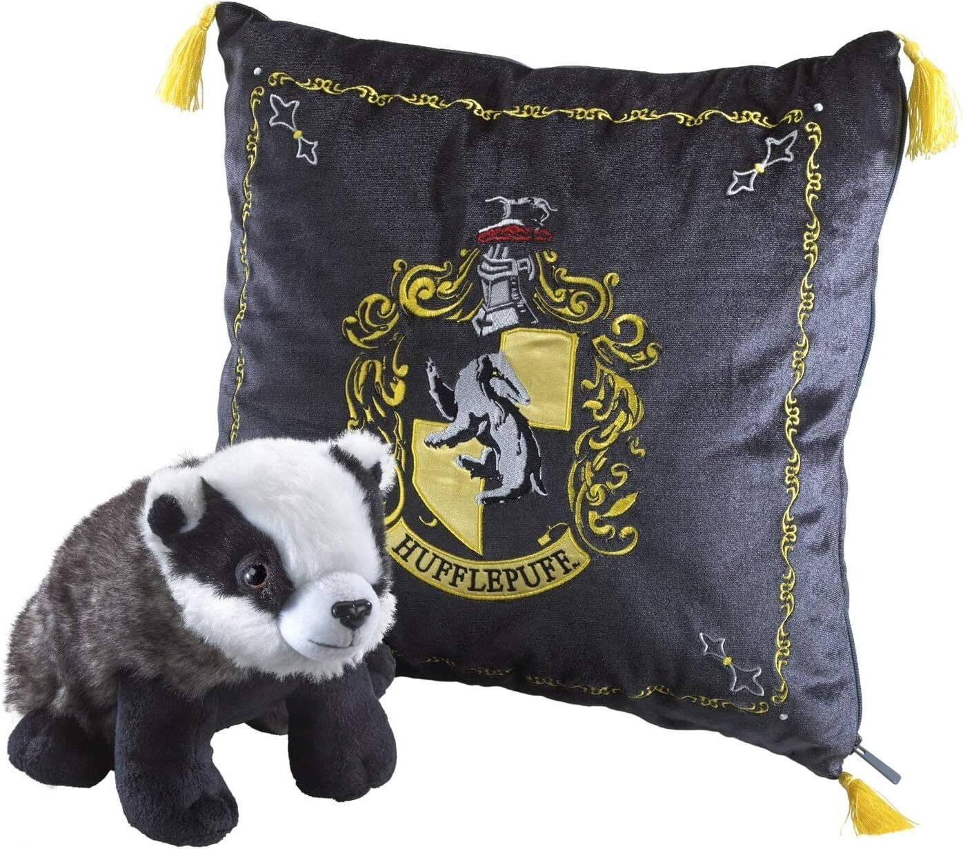 Noble Collection Hufflepuf Zestaw Poduszka + Pluszak Harry Potter