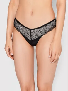 Wonderbra Figi brazylijskie WB000B2W Czarny - Majtki damskie - miniaturka - grafika 1