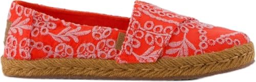 TOMS Girl's Alpargata Rope 2.0 Slip-On Espadryle, Czerwony, 30 EU