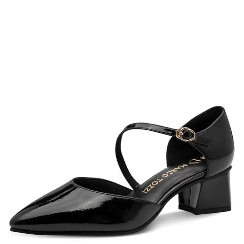 Marco Tozzi Damskie czółenka 2-24406-46, Black Patent, 37 EU
