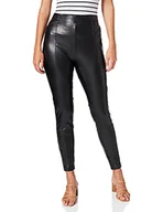 Legginsy - ONLY Legginsy damskie sztuczna skóra, czarny, XS - miniaturka - grafika 1