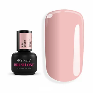 Silcare Żel w pędzelku Brush One Bottle Gel Ash Blush 15g - Żele do paznokci - miniaturka - grafika 1