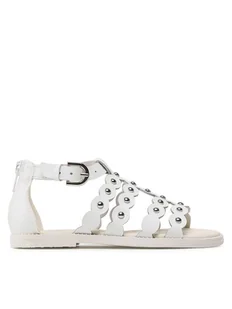 Geox Sandały J Sandal Karly Girl J3535D043BCC1000 S Biały - Buty dla dziewczynek - miniaturka - grafika 1