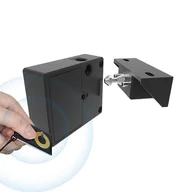Zamki i wkładki - Zamek RFID z NFC F019, do montażu podtynkowego, czarny - miniaturka - grafika 1