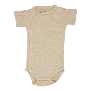 Lodger Body kopertowe niemowlęce krótki rękaw bawełniane beżowe Ciumbelle Ivory rozm. 68 - Body dla niemowląt - miniaturka - grafika 1