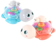 Zabawki interaktywne dla dzieci - Interaktywny Jeżdżący Żółw Świecący Z Dźwiękiem Mix - miniaturka - grafika 1