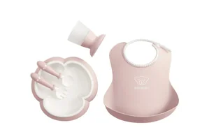 Baby Bjorn Zestaw obiadowy, Powder Pink - Zestawy naczyń dla dzieci - miniaturka - grafika 11