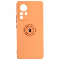Etui i futerały do telefonów - Bizon Etui Case Silicone Ring Xiaomi 12 Pro pomarańczowe BCSRXIA12POR - miniaturka - grafika 1