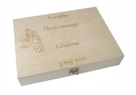 Pudełka i szkatułki - PUDEŁKO DREWNIANE 32X23,5X6,2 cm szkatułka A4 + GRAWER - miniaturka - grafika 1