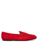 Półbuty damskie - LOVE MOSCHINO Loafersy JA10031G1OJA0500 Czerwony - miniaturka - grafika 1
