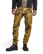 Spodenki męskie - G-STAR RAW Męskie spodnie Rovic Zip 3D Straight Tapered Pants, wielokolorowe (Safari Watercolor Camo D02190-D386-D940), 27 W / 32 L, Wielokolorowy (Safari Watercolor Camo D02190-d386-d940), 27W / 32L - miniaturka - grafika 1