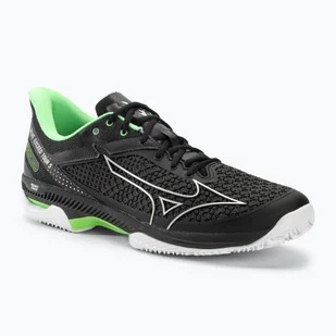 Buty do tenisa męskie Mizuno Wave Exceed Tour 5 CC black/silver/techno green - Buty sportowe męskie - miniaturka - grafika 1