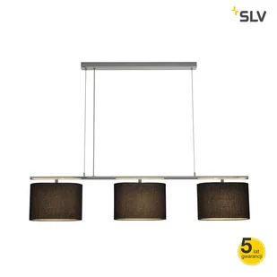 SLV SPOTLINE Triadem wisząca E27 3x60W czarny/chrom 155870 - Lampy sufitowe - miniaturka - grafika 1