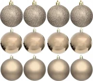 Bombki - Koopman BOMBKA DEKORACYJNA PLASTIKOWA BEZPIECZNA 12SZT ŚR 60MM CHAMPAGNE - miniaturka - grafika 1