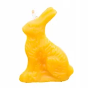 Świece - Świeca z wosku pszczelego zajączek wielkanocny - miniaturka - grafika 1