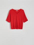 Reserved - Bluzka z wiskozą - czerwony