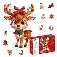 Puzzle - Puzzle drewniane - Christmas  - Caramel Reindeer - 50 el. - miniaturka - grafika 1