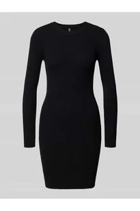Sukienka mini o dopasowanym kroju z efektem prążkowania model MIRA NEW - Pieces - Sukienki - miniaturka - grafika 1