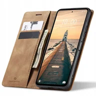 Etui i futerały do telefonów - Spacecase Etui Wallet Redmi Note 12 4G light brown - miniaturka - grafika 1