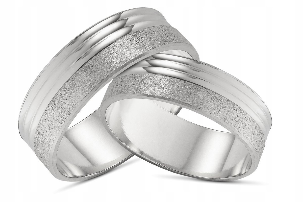 Obrączka srebrna 925+GRAWER 7mmOB36 bezszwowe ŚLUB