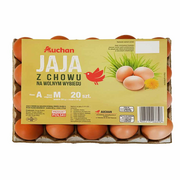 Jaja - Auchan - Jaja z wolnego wybiegu rozmiar M - miniaturka - grafika 1