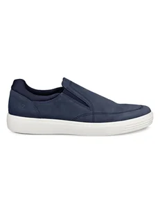 Ecco Skórzane slippersy "Classic" w kolorze granatowym - Półbuty męskie - miniaturka - grafika 1