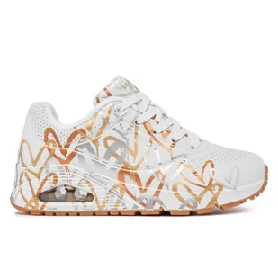 Buty na co dzień damskie SKECHERS UNO METALLIC LOVE eko skóra - Buty trekkingowe damskie - miniaturka - grafika 1